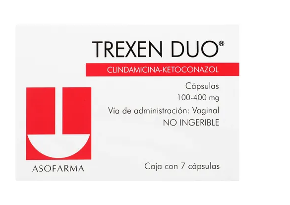 TREXEN DUO 100/400MG 7 OV