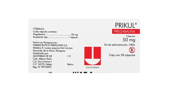PRIKUL 50 MG 28 CAPS
