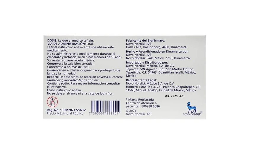 RYBELSUS 7 MG 30 TABLETAS