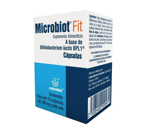 MICROBIOT FIT 50MG ORAL 15 CÁPSULAS
