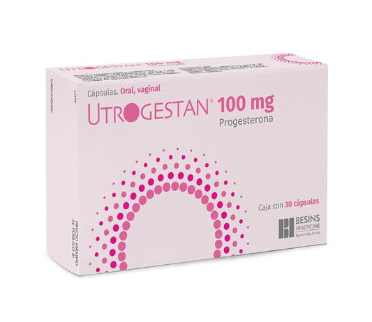 UTROGESTAN 100 MG CAPS 30