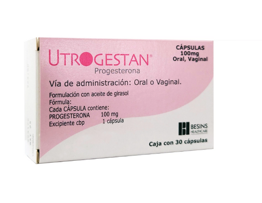 UTROGESTAN 100 MG CAPS 30