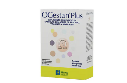 OGESTAN PLUS 950MG S ALIM 30 CAPS
