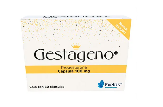 GESTAGENO 100 MG CAPS 30