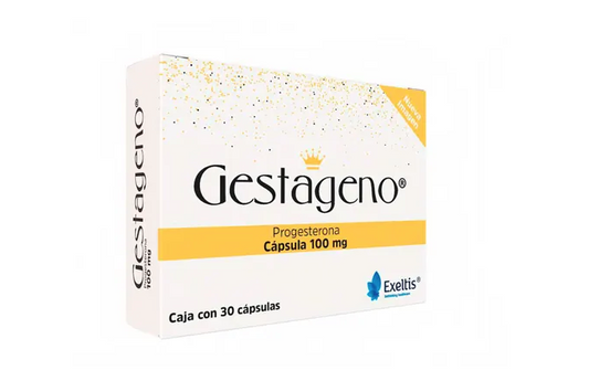 GESTAGENO 100 MG CAPS 30