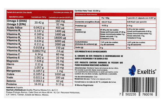 TRANSVITAL SUP ALIM 53.826G 60CAPSN