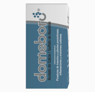 Domeboro (Acetato de calcio, Sulfato de aluminio)  2.2g caja con 12 sobres