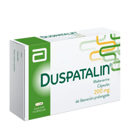 Duspatalin (Mebeverina) 200 mg caja con 14 caps